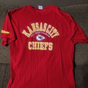 Unisex Kansas City Chiefs Red T-Shirt Sz.XL